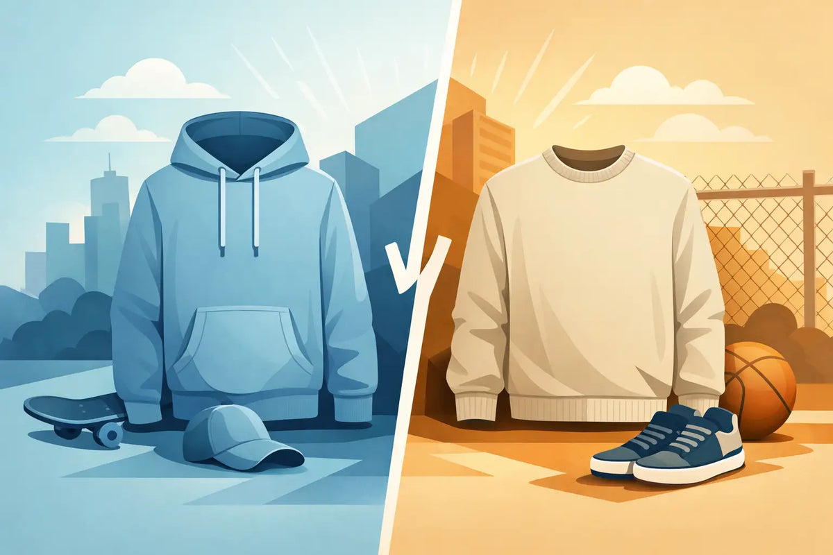 Hoodie vs Sweatshirt for Streetwear