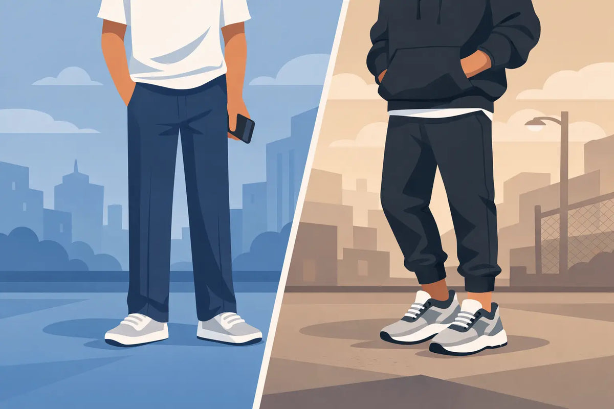 Straight Leg Pants vs Joggers Streetwear