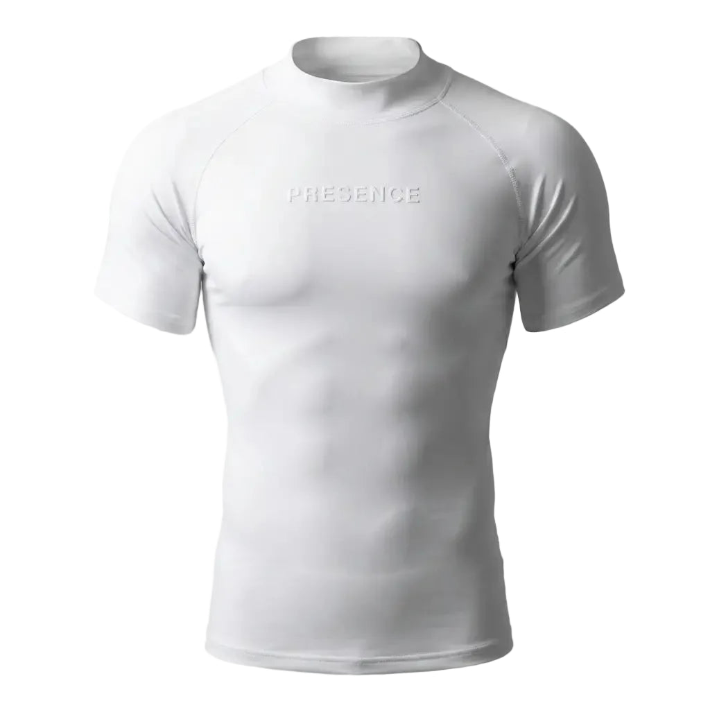 THE COMPRESSION SHORT SLEEVE - HIGH-NECK